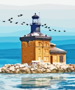 Toledo Harbor Lighthouse Ohio Paint By Numbers