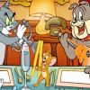 Tom And Jerry And Dog Cartoon Paint By Numbers