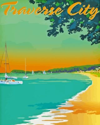 Traverse City Michigan Paint By Numbers