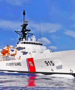 US Coast Guard Boat Paint By Numbers