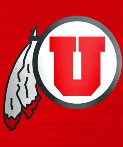 Utah Utes Logo Paint By Numbers