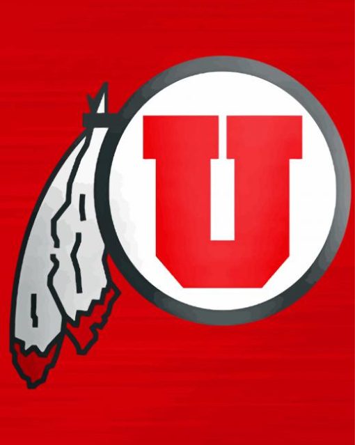 Utah Utes Logo Paint By Numbers