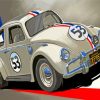 VW Beetle Herbie Car Paint By Numbers