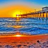 Venice Florida Pier At Sunset Paint By Numbers