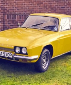 Vintage Yellow Reliant Scimitar Car Paint By Numbers