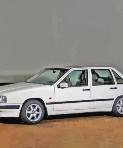 White Volvo 850 Car Paint By Numbers