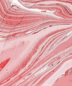 White And Pink Marble Paint By Numbers