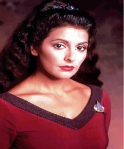 Young Marina Sirtis Paint By Numbers