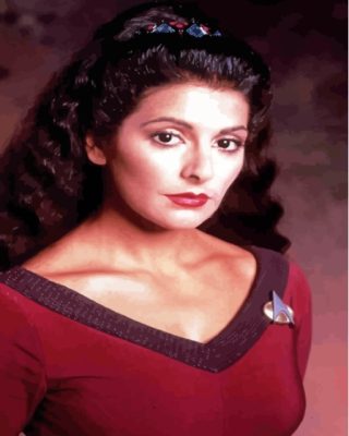 Young Marina Sirtis Paint By Numbers