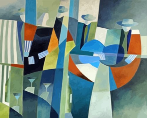 Abstract Men In Suit Paint By Numbers
