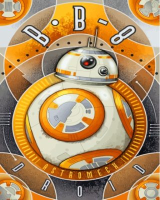 Aesthetic BB 8 Paint By Numbers