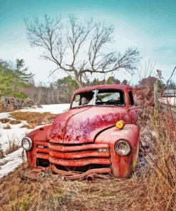 Aesthetic Country Truck Paint By Numbers