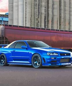 Aesthetic Nissan Gtr R34 Paint By Numbers