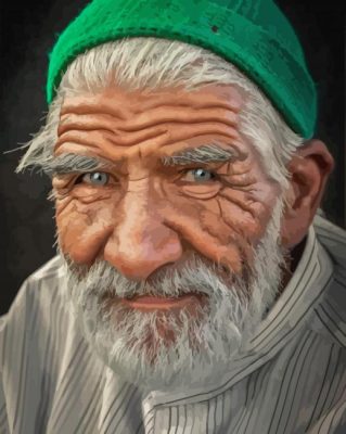 Aesthetic Old Man Face Paint By Numbers