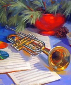 Aesthetic Still Life Trumpet Paint By Numbers