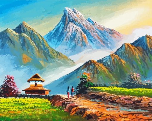 Aesthetic Nepal Paint By Numbers