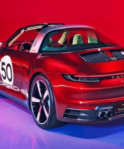 Aesthetic Porsche Targa Paint By Numbers