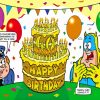 Bananaman Birthday Paint By Numbers