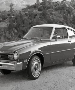 Black And White Classic 70s Car Paint By Numbers