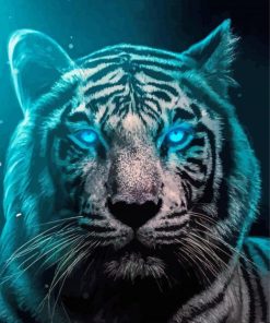 Blue Eyes Tiger Paint By Numbers