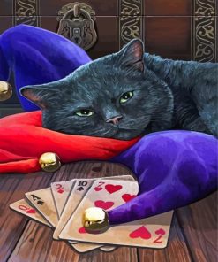 Cards Reader Cat Paint By Numbers