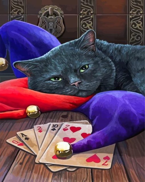 Cards Reader Cat Paint By Numbers