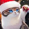 Christmas Cat Paint By Numbers