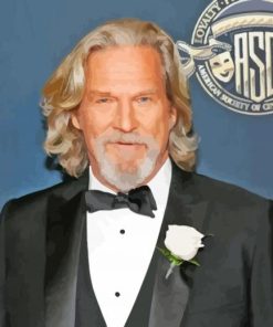 Classy Actor Jeff Bridges Paint By Numbers