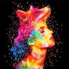 Colorful Abstract Fox Girl Paint By Numbers