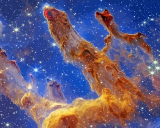 Columns Of Interstellar Pillars Of Creation Paint By Numbers
