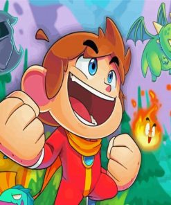 Cool Alex Kidd Paint By Numbers