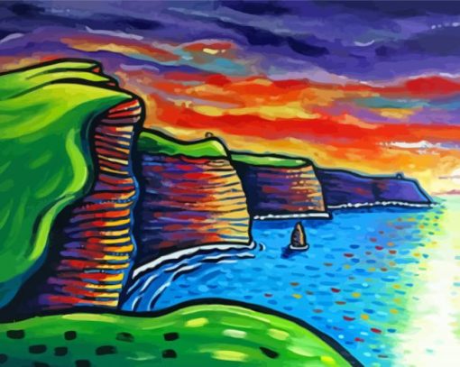 Cool Cliffs Of Moher Paint By Numbers