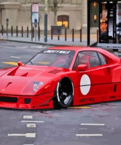 Cool Ferrari F40 Paint By Numbers