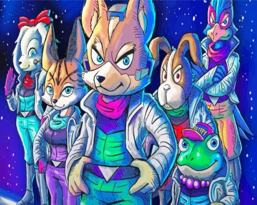 Cool Star Fox Paint By Numbers