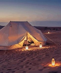 Dubai Desert Camp Paint By Numbers