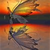 Fantasy Butterfly Water Reflection Paint By Numbers