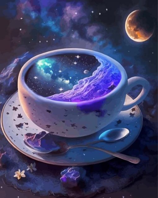 Galaxy Tea Paint By Numbers