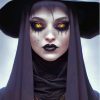 Ghotic Witch Paint By Numbers