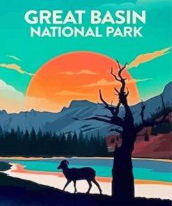 Great Basin National Park Sunset Poster Paint By Numbers