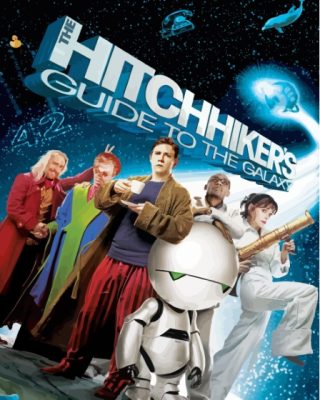 Hitchhikers Guide To The Galaxy Poster Paint By Numbers