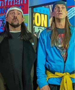 Jay And Silent Bob Characters Paint By Numbers