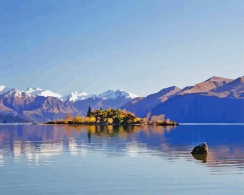 Lake Wanaka View Paint By Numbers