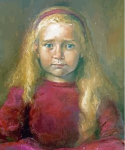 Little Girl Helene Knoop Paint By Numbers