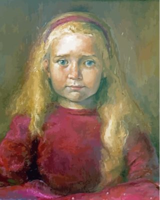 Little Girl Helene Knoop Paint By Numbers