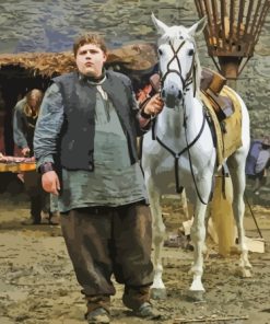 Little Hodor With Horse Paint By Numbers