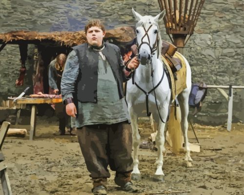 Little Hodor With Horse Paint By Numbers