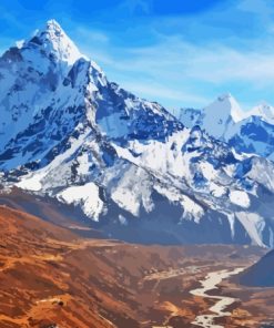 Mount Everest Landscape Paint By Numbers