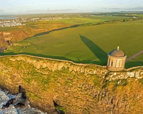 Mussenden Temple In Northern Ireland Paint By Numbers