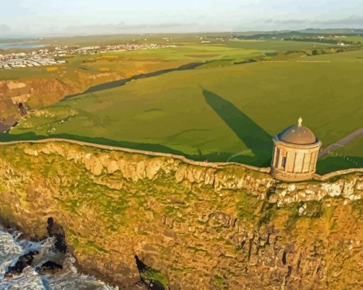 Mussenden Temple In Northern Ireland Paint By Numbers