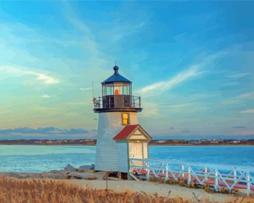 Nantucket Island Lighthouse Paint By Numbers